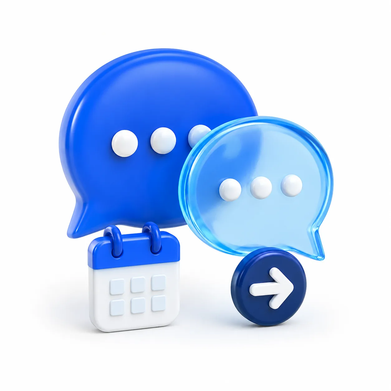 3D Icon fuer Erstgespraech