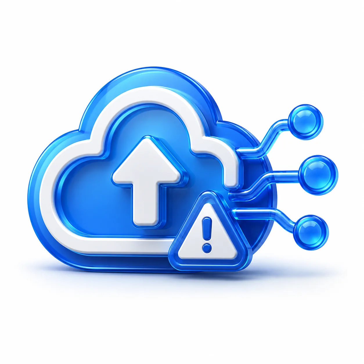 3D Icon fuer externe Cloud und Datenabfluss
